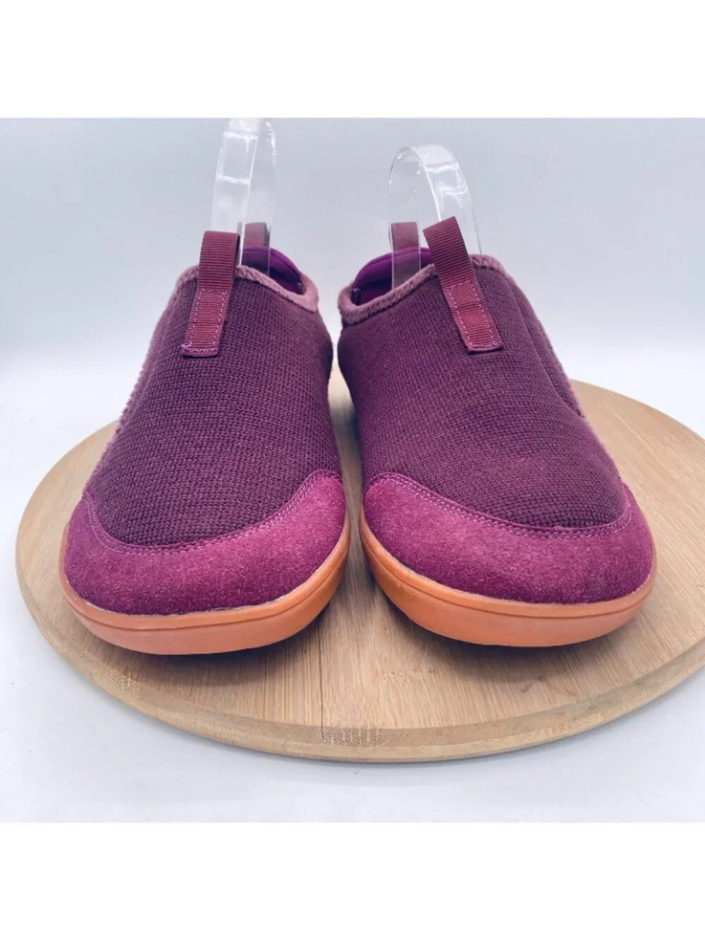 Spesoul Barefoot Shoes Womens 10 41 Burgundy Wool Comfort Flats Minimalist
